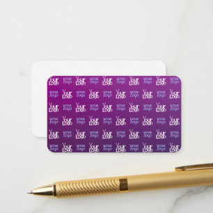 Tarjeta De Recepción Tu Logotipo 2 imágenes o logotipos comerciales c