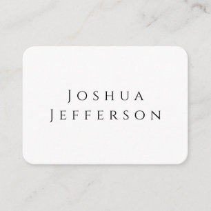 Tarjeta De Recepción Tu Nombre Profesional Creativo Plano Negro Blanco
