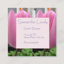 Tarjeta De Recepción Tulipano rosa Tulips Plaza de Jardín St