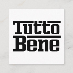 Tarjeta De Recepción Tutto Bene