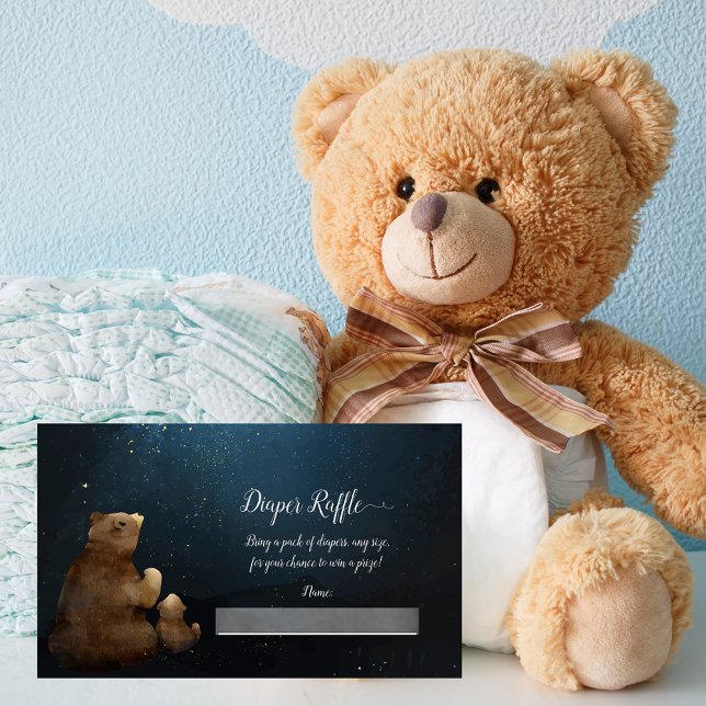Tarjeta De Recepción Twinkle de oso lindo Twinkle Baby Diaper Raffle (Subido por el creador)