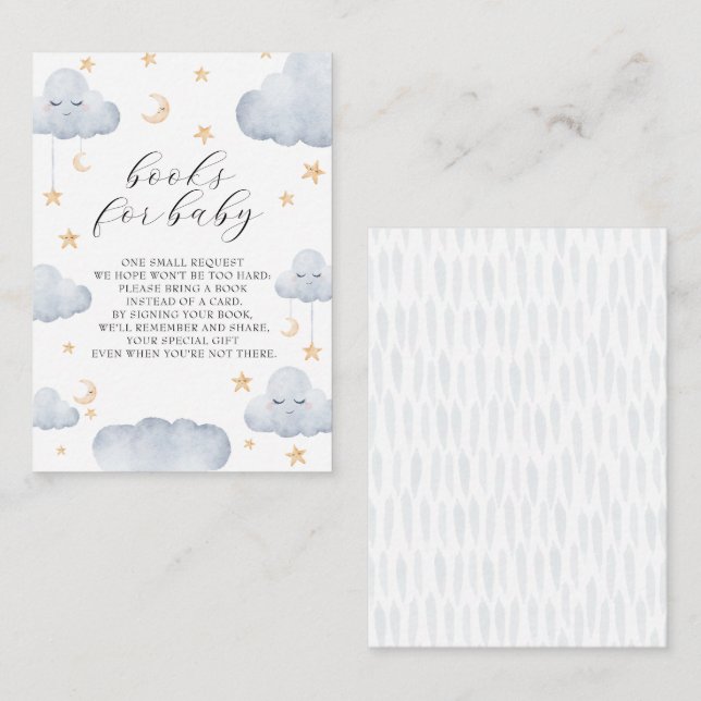 Tarjeta De Recepción Twinkle Little Star Baby Shower Books For Baby (Anverso / Reverso)