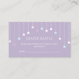 Tarjeta De Recepción Twinkle Little Star Baby Shower Diaper Raffle