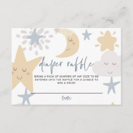 Tarjeta De Recepción Twinkle Little Star Baby Shower Diaper Raffle