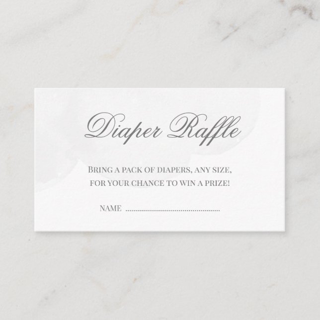 Tarjeta De Recepción Twinkle Little Star Baby Shower Diaper Raffle (Anverso)