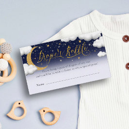 Tarjeta De Recepción Twinkle Little Star Baby Shower Diaper Raffle