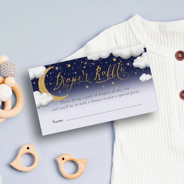 Tarjeta De Recepción Twinkle Little Star Baby Shower Diaper Raffle (Subido por el creador)