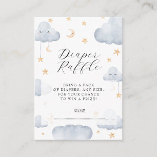 Tarjeta De Recepción Twinkle Little Star Baby Shower Diaper Raffle