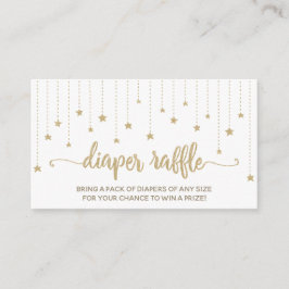 Tarjeta De Recepción Twinkle Little Star Baby Shower Diaper Raffle Card