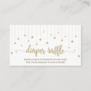 Tarjeta De Recepción Twinkle Little Star Baby Shower Diaper Raffle Card