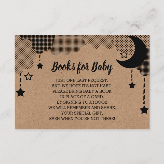 Tarjeta De Recepción Twinkle Little Star Books Para Baby Kraft (Anverso)