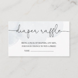 Tarjeta De Recepción Twinkle Little Star Boy Baby Shower Diaper Raffle