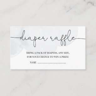 Tarjeta De Recepción Twinkle Little Star Boy Baby Shower Diaper Raffle