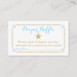 Tarjeta De Recepción Twinkle Little Star Boy Baby Shower Diaper Raffle