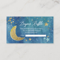 Twinkle Little Star Diaper Raffle Card
