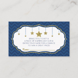 Tarjeta De Recepción Twinkle Little Star Diaper Ticket