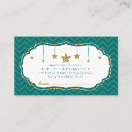 Tarjeta De Recepción Twinkle Little Star Diaper Ticket