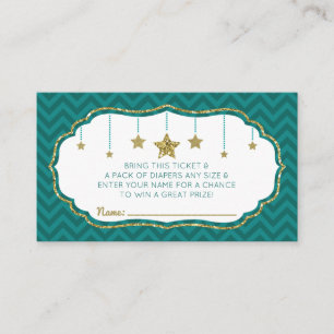 Tarjeta De Recepción Twinkle Little Star Diaper Ticket