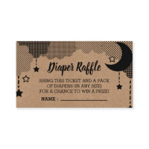 Twinkle Little Star Kraft Diaper Ticket