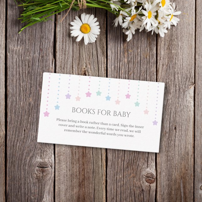 Tarjeta De Recepción Twinkle Little Stars Baby Shower Books For Baby (Subido por el creador)