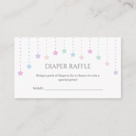 Tarjeta De Recepción Twinkle Little Stars Baby Shower Diaper Raffle