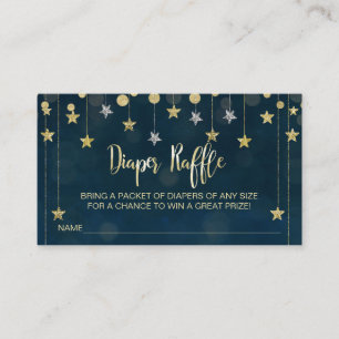 Tarjeta De Recepción Twinkle pequeño estrella de boleto de rifa de paña