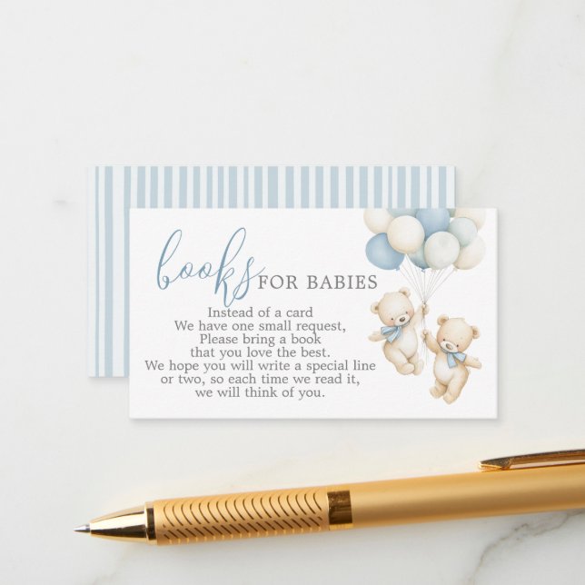 Tarjeta De Recepción Twins Books for Babies Request Card (Anverso/Reverso In Situ)