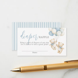 Tarjeta De Recepción Twins Diaper Raffle Card