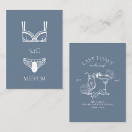 Tarjeta De Recepción Último juego de panadería de la Bachelorette Cocta