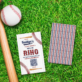 Tarjeta De Recepción ¡Último Swing Antes Del Ring! Despedida de Soltera