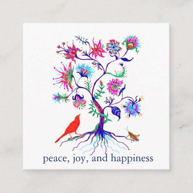 Tarjeta De Recepción Un árbol de la vida (Anverso)