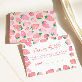 Tarjeta De Recepción Un Baby Shower de fresa dulce de Berry