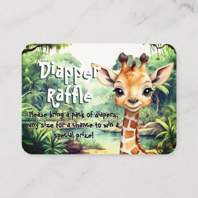 Tarjeta De Recepción Un Baby Shower salvaje (Anverso)