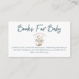 Tarjeta De Recepción Un bebé está en camino a los libros para el bebé