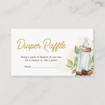 Un bebé está preparando café Diaper Raffle