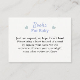 Tarjeta De Recepción Un bebé está preparando la solicitud del libro de 