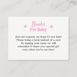 Tarjeta De Recepción Un bebé está preparando la solicitud del libro de 