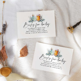 Tarjeta De Recepción Un Bebé Está Preparando Libros De Baby Shower Para