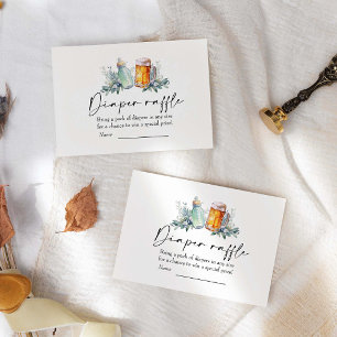 Tarjeta De Recepción Un bebé está preparando pañales de Baby Shower Raf