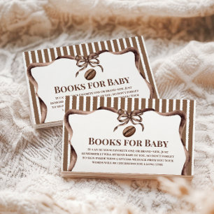 Tarjeta De Recepción Un bebé preparando café Libros para fiesta de baby