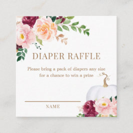 Tarjeta De Recepción Un boleto de Raffle de calabaza dulce