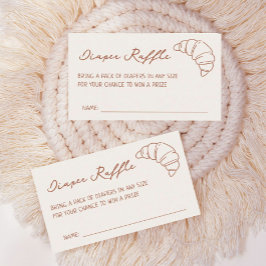 Tarjeta De Recepción Un bollo en el hueco del pañal Baby Shower