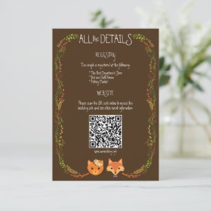 Tarjeta De Recepción Un capo capo y un Boda ruso de Fox