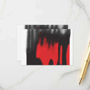 Tarjeta De Recepción Un diseño gráfico rojo con un ajuste geométrico au