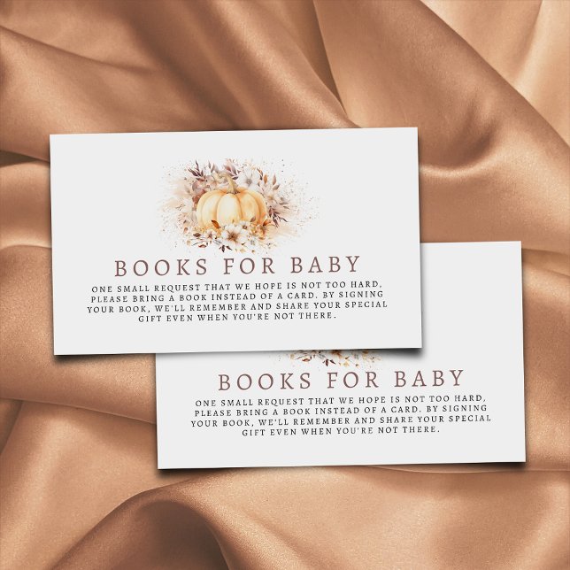 Tarjeta De Recepción Un dulce calabaza libros neutrales para el bebé (Subido por el creador)