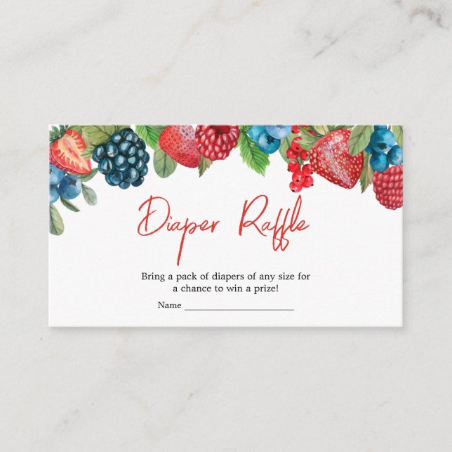 Tarjeta De Recepción Un dulce dulce Baby Shower Diaper Raffle (Anverso)