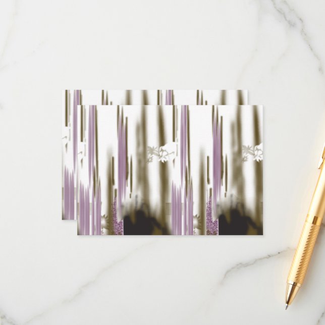 Tarjeta De Recepción Un lago inmaculado entre la montaña nevada (Anverso/Reverso In Situ)