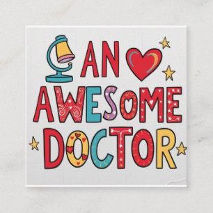 Tarjeta De Recepción Un médico increíble. Regalo de agradecimiento 