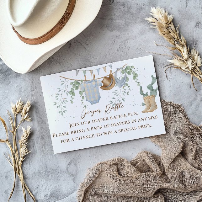 Tarjeta De Recepción Un niño mocoso Baby Shower Diaper Raffle (Subido por el creador)