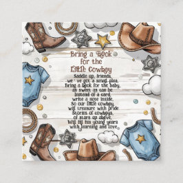 Tarjeta De Recepción Un niño pequeño va camino a Baby Shower